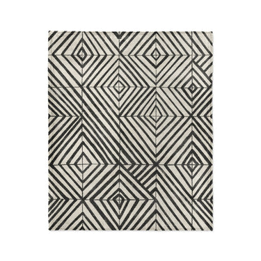 Ludwig Black & Ivory in Medium (50" x 60") Size