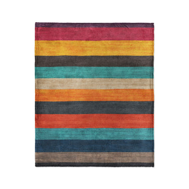 Brush Stripes Multicolor in Medium (50" x 60") Size