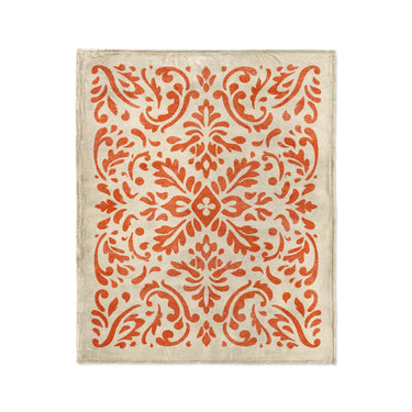 Floranna Ivory & Orange in Medium (50" x 60") Size