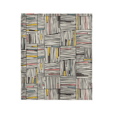 Atticus Multicolor Crosshatch in Medium (50" x 60") Size
