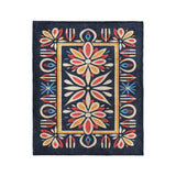 Jasmina Navy Multicolor in Medium (50" x 60") Size