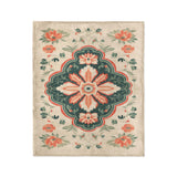 Meave Sage Green & Rose in Medium (50" x 60") Size