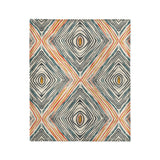 Boden Orange & Blue in Medium (50" x 60") Size
