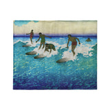 Surfers Sharing Wave by Charles Bartlett in Medium (50" x 60") Size