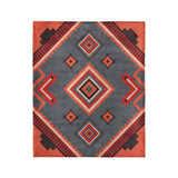 Mehdi Blue & Orange in Medium (50" x 60") Size