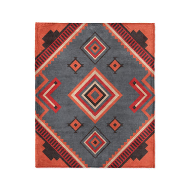 Mehdi Blue & Orange in Medium (50" x 60") Size