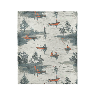 Gone Fishing in Medium (50" x 60") Size