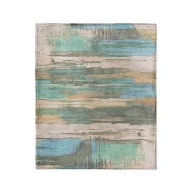 Jörgan Teal & Taupe in Medium (50" x 60") Size
