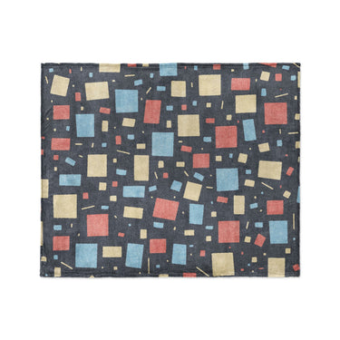 Geometric Confetti Twilight in Medium (50" x 60") Size
