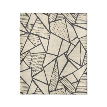 Harlan Ivory & Black in Medium (50" x 60") Size