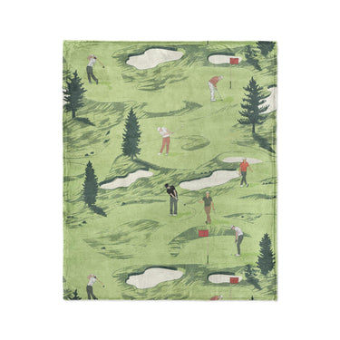 Out on the Links in Medium (50" x 60") Size