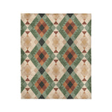 Spokane Sage Green & Taupe in Medium (50" x 60") Size