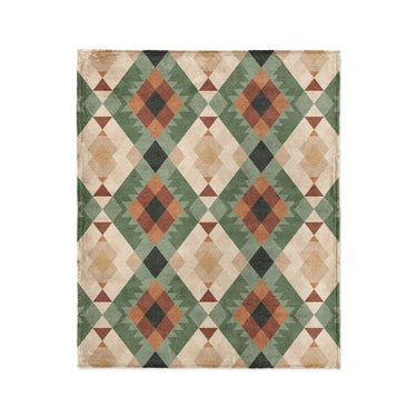 Spokane Sage Green & Taupe in Medium (50" x 60") Size