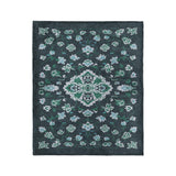 Fenwick Navy & Green in Medium (50" x 60") Size