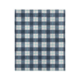Wallace Plaid Blue & Teal in Medium (50" x 60") Size
