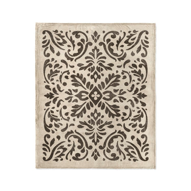 Floranna Ivory & Black in Medium (50" x 60") Size