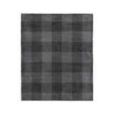 Buffalo Plaid Charcoal Black in Medium (50" x 60") Size