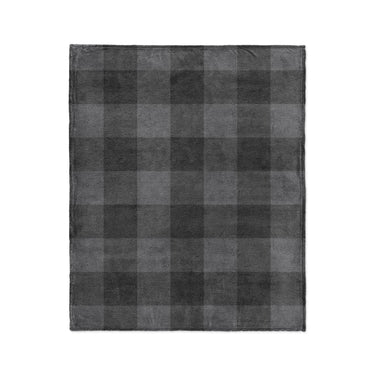 Buffalo Plaid Charcoal Black in Medium (50" x 60") Size