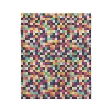 Pixel Mosaic Multicolor Midtone in Medium (50" x 60") Size