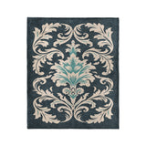 Aubrey Navy & Teal in Medium (50" x 60") Size