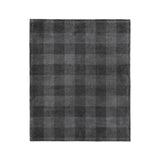 Buffalo Plaid Charcoal Black in Medium (50" x 60") Size