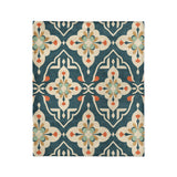 Merrin Blue & Ivory in Medium (50" x 60") Size