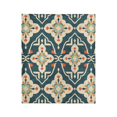 Merrin Blue & Ivory in Medium (50" x 60") Size