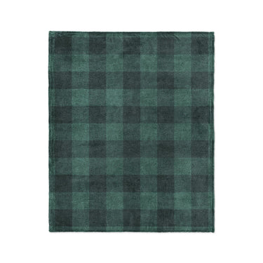 Buffalo Plaid Deep Teal in Medium (50" x 60") Size