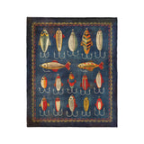Fishing Lures in Medium (50" x 60") Size