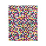 Pixel Mosaic Multicolor Midtone in Medium (50" x 60") Size