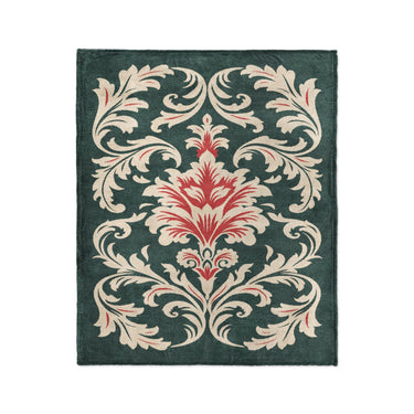 Aubrey Green & Red in Medium (50" x 60") Size