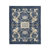 Belinda Navy & Ivory in Medium (50" x 60") Size