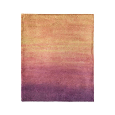Imogen Watercolor Orange & Purple Ombre in Medium (50" x 60") Size