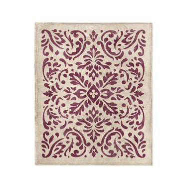 Floranna Ivory & Wine in Medium (50" x 60") Size