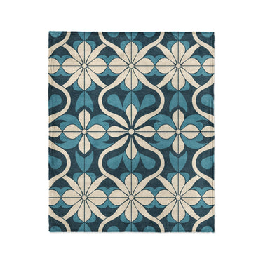 Mattheo Blue & Ivory in Medium (50" x 60") Size