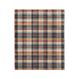 MacPherson Plaid Navy & Gold in Medium (50" x 60") Size
