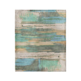 Jörgan Teal & Taupe in Medium (50" x 60") Size