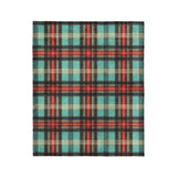 Ferguson Plaid Teal Red in Medium (50" x 60") Size