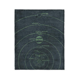 Solar System Navy & Mint in Medium (50" x 60") Size