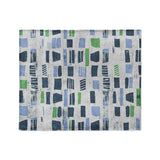 Milo Blue & Green in Medium (50" x 60") Size
