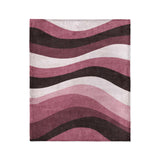 Sinuous Maroon Monochrome in Medium (50" x 60") Size