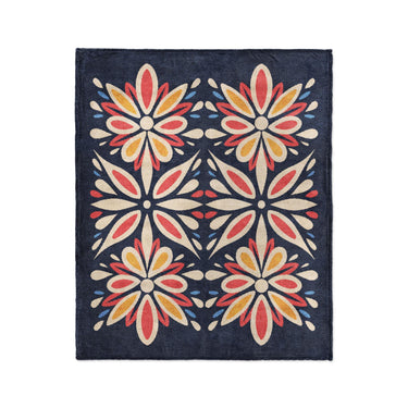 Jasmina Navy Multicolor in Medium (50" x 60") Size