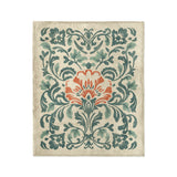 Beryl Teal & Orange in Medium (50" x 60") Size