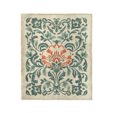 Beryl Teal & Orange in Medium (50" x 60") Size