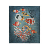 Tropical Fish & Coral in Medium (50" x 60") Size