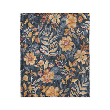 Claudine Blue & Yellow in Medium (50" x 60") Size