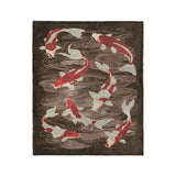 Koi Pond Brown in Medium (50" x 60") Size