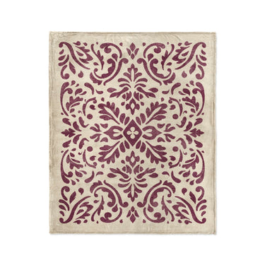 Floranna Ivory & Wine in Medium (50" x 60") Size