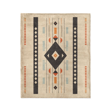 Zosia Black & Taupe in Medium (50" x 60") Size