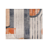 Gordian Navy & Orange in Medium (50" x 60") Size